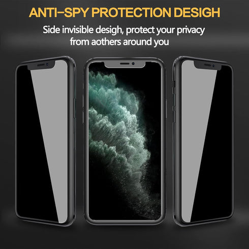 2 Pack Privacy Screen Protector for iPhone 11 Pro 5.8 Inch+ 2 Pack Camera Lens Protector, Anti Spy Private Tempered Glass Film, Case Friendly......