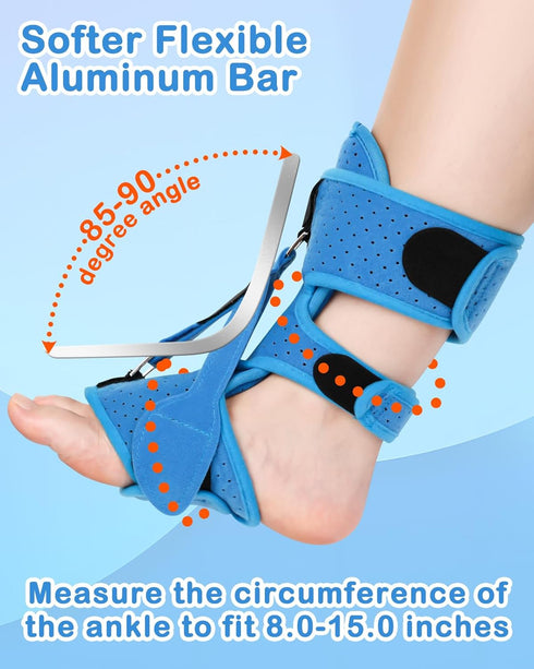 Plantar Fasciitis Night Splint Sock Plantar Fasciitis Brace Relief with Arch Support Adjustable Orthotic Stretcher Brace for Women Men Relief Achi...