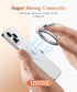 GVIEWIN Compatible with MagSafe Phone Ring Holder, Magnetic Phone Grip with Adjustable Kickstand Magnet Finger Phone Stand for iPhone 14 Pro Max/1...