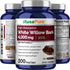 NusaPure White Willow Bark 4000mg, 200 Veggie Capsules, Max Strength, Non-GMO, Bioperine, Herb Extract...