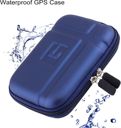 5.2 inch Hard Carrying Case Waterproof GPS Case Protective Pouch Storage Bag Compatible with 5" Navigator Garmin Nuvi 2589LMT 52lm 55lm 2595lmt 24...
