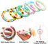 6 Pcs Silicone Beadable O Ring, 65mm Round Silicone Loop with 2 Hole Focal Frame Silicone Pendant for DIY Keychain, Jewelry Making, Necklace, Hang...