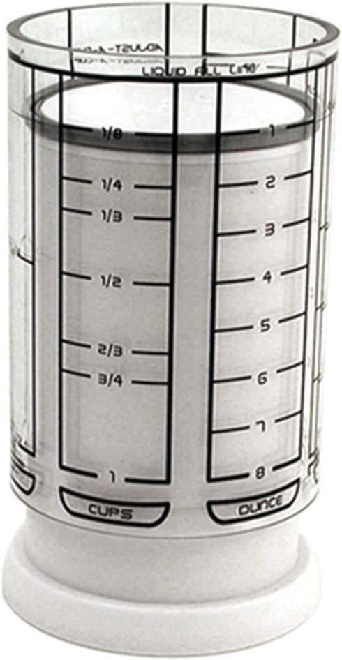 KitchenArt 1 Cup Adjust-A-Cup, Plastic, White...
