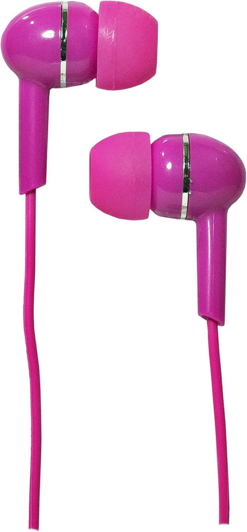 Magnavox MHP4850-PK Ear Buds in Pink | Available in Black, Blue, Pink, Purple, & White | Ear Buds Wired | Extra Value Comfort Stereo Earbuds Wired...