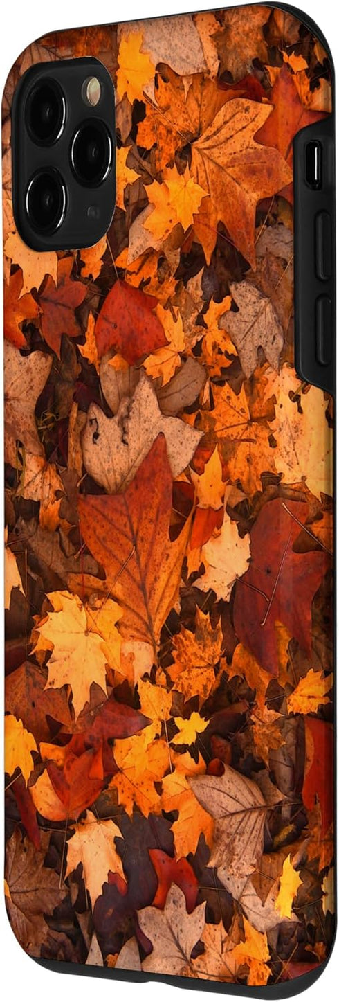 iPhone 11 Pro Autumn Season Happy Fall Leaves Thanksgiving Cell Phone Case...