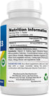 Best Naturals Vitamin D3 2000 IU (50 mcg) - 100 Tablets - 100 Days Supply - Helps Support Immune Health, Strong Bones and Teeth, & Muscle Function...