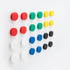 Bullseye Office 24 Round Green Fridge Magnets, Button Shaped, Small Colorful Magnetic Discs for Kitchen, Cabinet or Classroom, Perfect Whiteboard ...