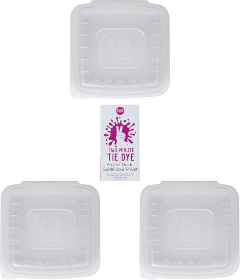 Tulip Two 2 Minute, 3 Pack-No Color Containers One Step Tie Dye (Dye Sold Separate...