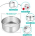TeamFar Round Cake Pan, 8’’ x 3’’ Stainless Steel Deep Baking Roasting Cake Pan for Birthday Party Wedding, Non-Toxic & Heavy Duty, Deep & Straigh...