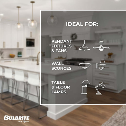 Bulbrite 8.5 Watt Dimmable Clear Filament ST18 / ST19 Medium (E26) LED Bulb - 850 Lumens, 3000K, and 90 CRI...
