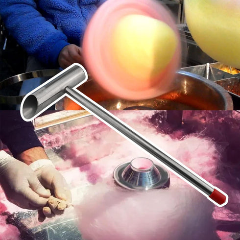Marshmallow Machine Spoon 28x8cm Long Handle Stainless Steel Sugar Spoon Cotton Candy Machine Spare Parts...