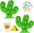 Fewo 2Pcs Mini Cactus Ice Cube Tray, Cacti Silicone Molds Set for Chocolate Candy Cake Cupcake Soap Baking Jello Cookie Wax Crayon...
