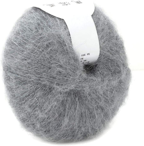 26g/Roll Soft Angora Mohair Yarn Wool Knitting Yarn for Clothes Scarves Sweater Shawl Hats and Craft Projects Include A Crochet(Rose Pink)......