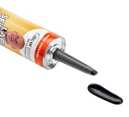Dicor 501LSB-1 HAPS-Free Self-Leveling Lap Sealant for horizontal surfaces - 10.3 Oz, Black, Secure, Ideal for RV Roofing, Maintenance, Repair, Ap...