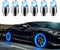6 PCS Car Hot Wheels Wheel Hub Light, American Style Flashing Breathing Light with Inner Tube Valve, Cool Lighting Modification Accessories, for M...