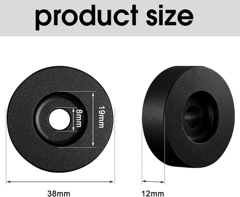 45 Record Adapter for Turntable RPM Record Player for 7 Inch Vinyl Record Players Turntables Solid Aluminum Dome (Black)...