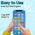 Baby Phone Toy English & French Learning for Toddlers 1 2 3 Years Old, Learn French Francais ABC Numbers Animal Sounds, Interactive Bilingual Cell...