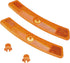 X AUTOHAUX Bike Reflectors 5"x0.79"x0.47" Bicycle Warning Reflector Bike Accessories Plastic Yellow 1 Pair...