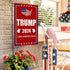 Donald Trump 2024 Take America Back Burlap Garden Flag, Small Double Sided Premium Fabric, 12" x 18"?US Election Patriotic Outdoor Decoration Bann...