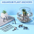 Aquarium Plant Over Weight Anchor about 15 Pcs Plant Weights Anchors for Fish Tank 5 Inch Can Cut Metal Strips 250g Weight Anchor for Live Plants ...