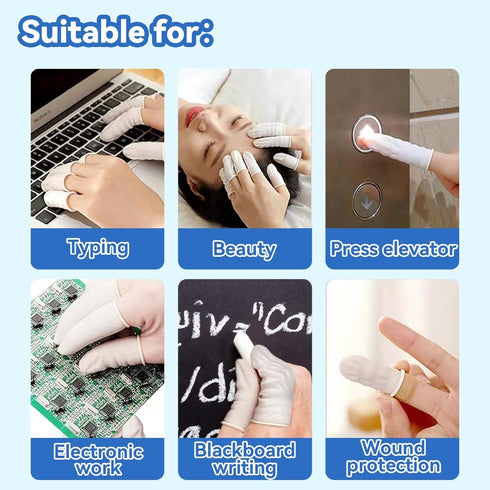 280PCS Small Finger Cots - Disposable Finger Gloves Finger Protector Rubber Fingers Cover Finger Shields Finger Sleeves for Beauty Nail Art Tattoo...