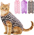 SAWMONG Cat Recovery Suit After Surgery Recovery Shirt Breathable E-Collar Alternative Non-Lick Pet Body Suit,Brow Leopard L...
