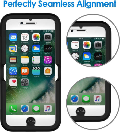 JETech Screen Protector for iPhone 8 Plus, iPhone 7 Plus, iPhone 6s Plus, iPhone 6 Plus, 5.5-Inch, Tempered Glass Film with Easy-Installation Tool...