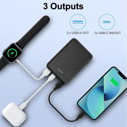12000mAh Battery Pack for Heated Vest - 5V 2A Power Bank for Heated Jacket and Heated Hoodie,USB C Portable Charger Powerbank Compatible with iPho...