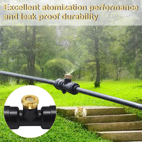 Brass Misting Nozzles for Garden Cooling System 0.016" (0.4 mm) 10/24 UNC (22 PCS) (0.016'')...