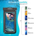 newppon Waterproof Cell Phone Pouch : 3 Pack Underwater Dry Bag Case Lanyard - Water Proof Clear Holder Protector for iPhone 15 14 13 Pro Max Plus...