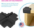 KidKusion 4-Piece Safety Corner Cushion, Black, Child Proofing Corner Guard, Made in USA, Child Safety, Home Furniture Safety Bumper, Baby Proof T...