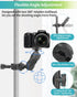 Handlebar Bike Motorcycle Pole Mount Clamp Mount, 360°Rotation Ski Pole Tube Bar Mount Compatible with DJI Osmo Action Insta360 and Other Action C...