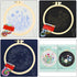 Caydo 3 Sets Cross Stitch Kits forBeginners, Adults Including Embroidery Fabric with Floral Pattern, Embroidery Hoop, Thread and Tools...