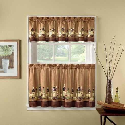 CHF Industries Wines Kitchen Curtain Set 36-inch Length...