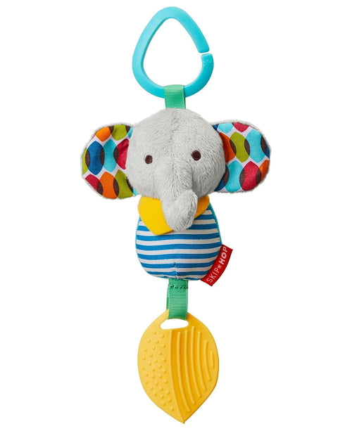 Skip Hop Bandana Buddies Baby Activity Chime & Teether Stroller Toy, Elephant...