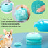 Dropshipping Soft Safe Silicone Pet Bathroom Massage Cleaning Grooming Tools Dog Cat Bath Brush with Shampoo Box (Blue), Small...