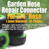 Garden Hose Plastic Repair Connector Fitting for 1/2" Hose, Water Hose Mender, Leakproof Design, Easy Installation, Set of 2 (2, 3/4”)...