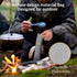 OUTXE 2-Pack Titanium Ultra Lightweight Camping Utensil, Eco-Friendly Spork for Backpacking, Hiking, Outdoors Ice-Crystal Blue....