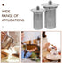 HEMOTON Tea Infusers for Loose Tea: 2Pcs Stainless Steel Tea Strainers Fine Mesh Tea Steeper Tea Diffuser Teapot Replacement Tea Basket Insert for...