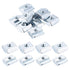 uxcell 10Pcs M4 T Nut Tee Sliding Slot Nuts, T-Slot Nut Hammer Nut Block Square Nut Fastener Carbon Steel Nickel Plated for Aluminum Extrusion Pro...