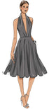 Vogue V9343A5 Very Easy Women's Fitted Sleeveless Dress Sewing Patterns, Sizes 6-14...