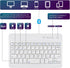 DETUOSI Universal 7-8 inch Wireless Keyboard, Multi-Device Travel Portable Ultrathin (6mm) Lightweight Wireless Keyboard for iOS/Android/Windows T...