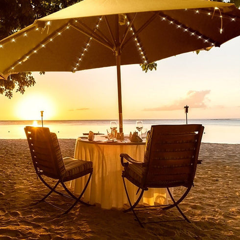 Patio Umbrella Lights 8 Lighting Mode 104 LED String Lights with Remote Control Umbrella Lights Battery Operated Waterproof Outdoor Decor for Pati...
