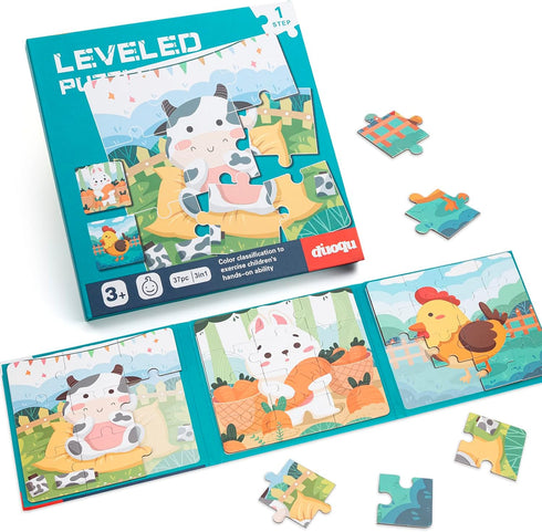 Magnetic Puzzles for Kids Ages 3 4 5, Advanced Animals Puzzles 9-12-16 Piece Jigsaw Puzzles for Toddler, Farm Preschool Magnetic Puzzles Kids Car ...