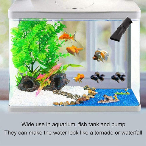 2 Pcs Aquarium Pump Duckbill Nozzle,Water Outlet Return Pipe Fitting,Fish Tank Duckbill Sprinkler Aquarium Pump Flare Duckbill Nozzle,Water Outlet...