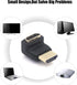 VCE HDMI 270 Degree Adapter 6-Pack, Right Angle HDMI Adapter Male to Female L-Shape Connector with 4K@60Hz, 3D for TV Stick, HDTV, PC...