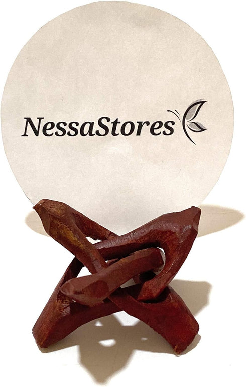 Carved Tripod Wood Stand Holder 2" #JC-044 (15 pcs)...