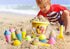 Top Race Beach Toys Set with Large 9'' Bucket Pail and Spade Scoop Shovels for Kids | 16pcs Yellow Ice Cream Playset for Kids & Toddlers Ages 1.5,...