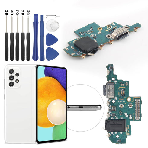 Dock Connector for Samsung Galaxy A52 5G A526U for Samsung A52 4G A525U USB Charging Port Flex Cable Replacement for Samsung A52 5G Charger Dock B...