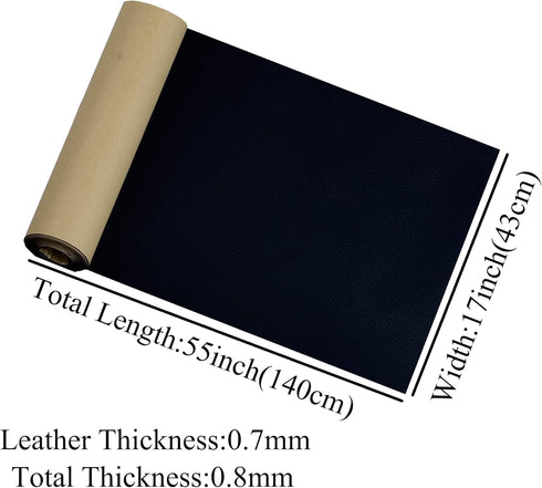 Leather Repair Patch for Couches 17X55inch Large Self-Adhesive refinisher cuttable reupholster Tape Patches kit for Couch Car Seats Furniture Sofa...